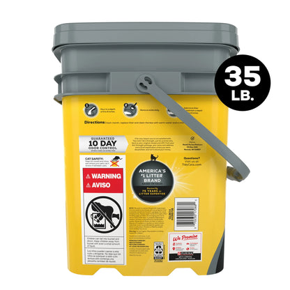 Purina  4-In-1 Strength Clumping Cat Litter, Floral Scent, 35 Lb Pail