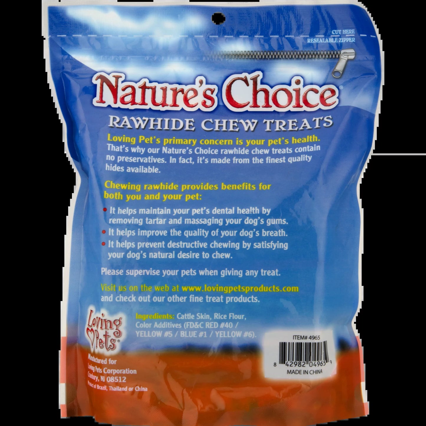 Loving Pets  Rawhide Chew Treats for Dogs, 100.0 PACK